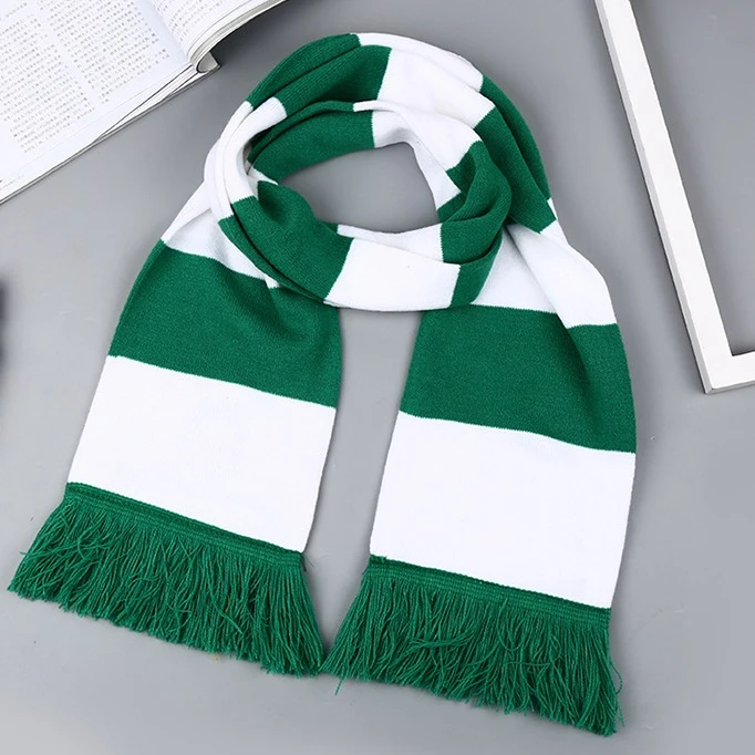 knitted men football team fan scarf -1