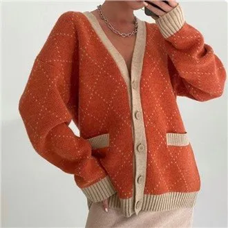 Diamond Pocket Prjónuð peysa